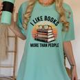 I Like Books More Than People Glasses Women's Comfort Colors T-Shirt Violet I Like Books More Than People Glasses Women's Comfort Colors T-Shirt Violet
