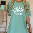 Books Saved My Life Women's Comfort Colors T-Shirt Violet