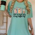 I Like My Books Spicy & My Coffee Icy Lover Bookworm Premium Women's Comfort Colors T-Shirt Violet I Like My Books Spicy & My Coffee Icy Lover Bookworm Premium Women's Comfort Colors T-Shirt Violet