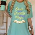 Books Are A Uniquely Portable Magic Reading Bookworm Women's Comfort Colors T-Shirt Violet Books Are A Uniquely Portable Magic Reading Bookworm Women's Comfort Colors T-Shirt Violet