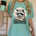 Booktrovert Raccoon Reading And Coffee For Book Lover Women's Comfort Colors T-Shirt Violet Booktrovert Raccoon Reading And Coffee For Book Lover Women's Comfort Colors T-Shirt Violet