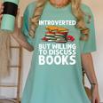 Bookworm Art For Men Women Book Reading Lover Bookish Women's Comfort Colors T-Shirt Violet