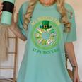 Bookworm Irish All Booked For St Patrick's Day Book Lover Women's Comfort Colors T-Shirt Violet
