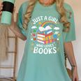 Bookworm Just A Girl Who Loves Books Women's Comfort Colors T-Shirt Violet