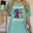Bookworm Please I'm A Book Dragon Blue Dragon Women's Comfort Colors T-Shirt Violet