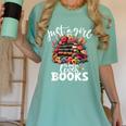 Bookworm For Women Just A Girl Who Loves Books Women's Comfort Colors T-Shirt Violet Bookworm For Women Just A Girl Who Loves Books Women's Comfort Colors T-Shirt Violet