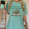 Born To Read Books Forced To Read Emails Book Lover Women's Comfort Colors T-Shirt Violet Born To Read Books Forced To Read Emails Book Lover Women's Comfort Colors T-Shirt Violet