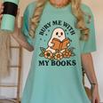 Bury Me With My Books Ghost Tee Women's Comfort Colors T-Shirt Violet Bury Me With My Books Ghost Tee Women's Comfort Colors T-Shirt Violet