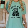 Buy Me Books And Tell Me To STFUATTDLAGG Outfits Spicy Smutty Book Reader You Had Me At Trigger Warning Women's Comfort Colors T-Shirt Violet Buy Me Books And Tell Me To STFUATTDLAGG Outfits Spicy Smutty Book Reader You Had Me At Trigger Warning Women's Comfort Colors T-Shirt Violet