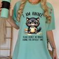 Cat Glasses Coffe Books I Am Awake Please Respect My Privacy Women's Comfort Colors T-Shirt Violet Cat Glasses Coffe Books I Am Awake Please Respect My Privacy Women's Comfort Colors T-Shirt Violet