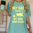 My Cat Guards My Mug And Book Humor Cats Premium Tri-Blend Women's Comfort Colors T-Shirt Violet My Cat Guards My Mug And Book Humor Cats Premium Tri-Blend Women's Comfort Colors T-Shirt Violet