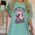 Cat Reading Is My Favorite Sport Retro Book Lover Women's Comfort Colors T-Shirt Violet