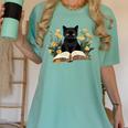 Cat Shirts For Women Book Lover Shirt Cute Cat And Book Premium Tri-Blend Women's Comfort Colors T-Shirt Violet Cat Shirts For Women Book Lover Shirt Cute Cat And Book Premium Tri-Blend Women's Comfort Colors T-Shirt Violet