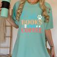 Cats Books And Coffee Women's Comfort Colors T-Shirt Violet