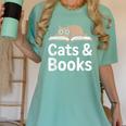 Cats And Books Women's Comfort Colors T-Shirt Violet Cats And Books Women's Comfort Colors T-Shirt Violet