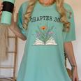 Chapter 30 Book Lovers & Readers 30th Birthday Wildflowers Women's Comfort Colors T-Shirt Violet