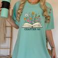 Chapter 60 60th Birthday Floral Open Book With Flowers Women's Comfort Colors T-Shirt Violet