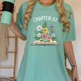 Chapter 67th Birthday Bookworm 67 Memes Book Lovers Women's Comfort Colors T-Shirt Violet