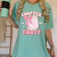 Chapter Thirty Est 1995 Cute 30th Birthday Book Bow Coquette Women's Comfort Colors T-Shirt Violet Chapter Thirty Est 1995 Cute 30th Birthday Book Bow Coquette Women's Comfort Colors T-Shirt Violet