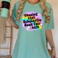 Chasing That Scholastic Book Fair High Book Lovers Women's Comfort Colors T-Shirt Violet Chasing That Scholastic Book Fair High Book Lovers Women's Comfort Colors T-Shirt Violet