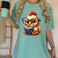 Chicken Reading a Book Farm Animal Chick Women's Comfort Colors T-Shirt Violet Chicken Reading a Book Farm Animal Chick Women's Comfort Colors T-Shirt Violet