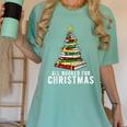 Christmas Book Tree All Booked For Xmas Women's Comfort Colors T-Shirt Violet