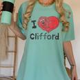 Clifford The Big Red Dog I Heart Clifford Childrens Books Women's Comfort Colors T-Shirt Violet Clifford The Big Red Dog I Heart Clifford Childrens Books Women's Comfort Colors T-Shirt Violet