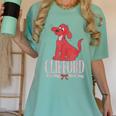 Clifford The Big Red Dog Pink Text With Bow Illustrated Book Women's Comfort Colors T-Shirt Violet Clifford The Big Red Dog Pink Text With Bow Illustrated Book Women's Comfort Colors T-Shirt Violet
