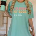 i Closed My Book To Be Here Women Men Women's Comfort Colors T-Shirt Violet