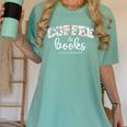 Coffee And Books i Love Them Both Women's Comfort Colors T-Shirt Violet Coffee And Books i Love Them Both Women's Comfort Colors T-Shirt Violet