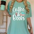 Coffee And Books Women's Comfort Colors T-Shirt Violet
