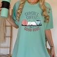Coffee Crochet Good Book Bookish Yarn Crafter Women's Comfort Colors T-Shirt Violet Coffee Crochet Good Book Bookish Yarn Crafter Women's Comfort Colors T-Shirt Violet