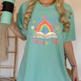 Color Our World Summer Reading 2025 Rainbow Art Book Women's Comfort Colors T-Shirt Violet