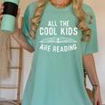 All The Cool Kids Are Reading Book Lover Bookworm Reader Women's Comfort Colors T-Shirt Violet