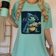 Cool Magical Book With Wizard Turtle For Adults And Kids Women's Comfort Colors T-Shirt Violet Cool Magical Book With Wizard Turtle For Adults And Kids Women's Comfort Colors T-Shirt Violet