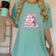 Coquette Aesthetic Bow Buy Me Books & Tell Me I'm Pretty Women's Comfort Colors T-Shirt Violet