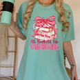 Coquette Bow All Booked For Valentine Book Lover Bookish Women's Comfort Colors T-Shirt Violet