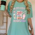 In My Cozy Iced Coffee And Books Era Women's Comfort Colors T-Shirt Violet