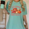 Cozy Readers Book Society Teacher Reading Floral Pumpkin Tee Women's Comfort Colors T-Shirt Violet Cozy Readers Book Society Teacher Reading Floral Pumpkin Tee Women's Comfort Colors T-Shirt Violet