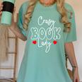 Crazy Book Lady Women's Comfort Colors T-Shirt Violet Crazy Book Lady Women's Comfort Colors T-Shirt Violet