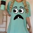 Creepy Face Carrot Halloween Book Character Costume Women's Comfort Colors T-Shirt Violet