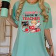 Cupid's Favorite Math Teacher Valentine Reading Book Women Women's Comfort Colors T-Shirt Violet Cupid's Favorite Math Teacher Valentine Reading Book Women Women's Comfort Colors T-Shirt Violet