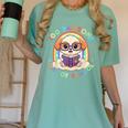 Cute 100th Day Of School 100 Days Dog Reading Book Rainbow Women's Comfort Colors T-Shirt Violet Cute 100th Day Of School 100 Days Dog Reading Book Rainbow Women's Comfort Colors T-Shirt Violet