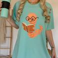 Cute Bookworm Worm Reading Book Glasses Nerdy Women's Comfort Colors T-Shirt Violet Cute Bookworm Worm Reading Book Glasses Nerdy Women's Comfort Colors T-Shirt Violet
