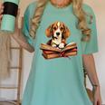 Cute Dog Beagle Reading Book Women's Comfort Colors T-Shirt Violet
