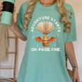 Cute Dragon Book Hot Air Balloon Adventure Fantasy Reading Women's Comfort Colors T-Shirt Violet