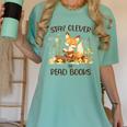 Cute Fox Stay Clever Read Books For Librarian Or Bookworm Women's Comfort Colors T-Shirt Violet Cute Fox Stay Clever Read Books For Librarian Or Bookworm Women's Comfort Colors T-Shirt Violet