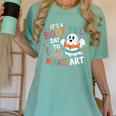 Cute Ghost Book Halloween Spooky Boo School Art Teacher Women's Comfort Colors T-Shirt Violet Cute Ghost Book Halloween Spooky Boo School Art Teacher Women's Comfort Colors T-Shirt Violet