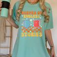 Cute Librarian Library Book Lover Keeper Of Endless Stories Women's Comfort Colors T-Shirt Violet Cute Librarian Library Book Lover Keeper Of Endless Stories Women's Comfort Colors T-Shirt Violet