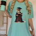 Cute Mouse Reading Book Graduation Women's Comfort Colors T-Shirt Violet